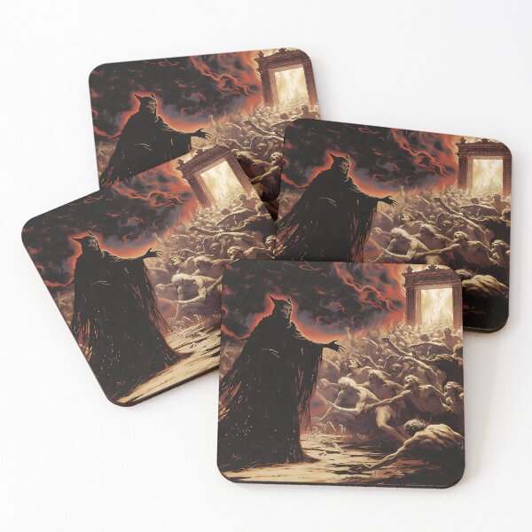 Item preview, Satan leading mankind to an astral portal designed and sold by AbsoluteAI.