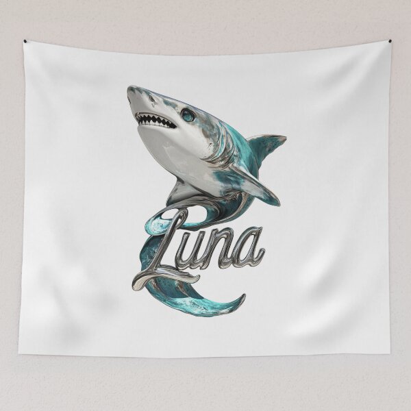 Item preview, Luna Pisces – Ocean Soul Female Name Zodiac Fantasy Art Design designed and sold by AlexLineArt.