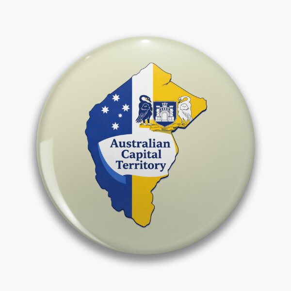 Item preview, Australian Capital Territory Flag Map designed and sold by FutureTraveller.