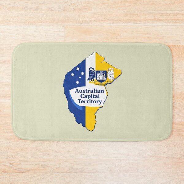 Item preview, Australian Capital Territory Flag Map designed and sold by FutureTraveller.