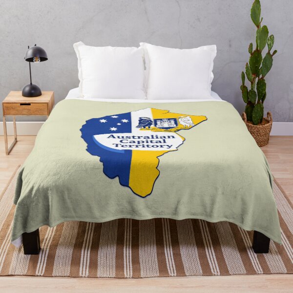 Item preview, Australian Capital Territory Flag Map designed and sold by FutureTraveller.