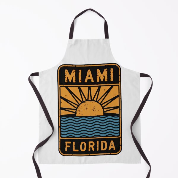 Item preview, Miami Florida - Beach Sign designed and sold by TheOldMittenIllustrated.