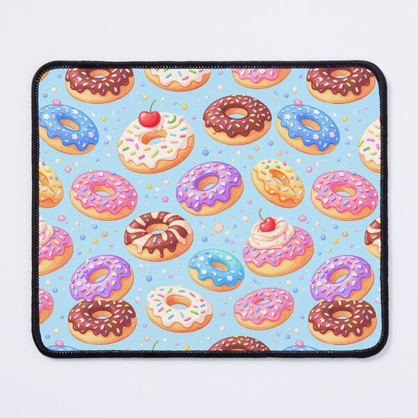 Item preview, Cute watercolor donut pattern with colorful icing designed and sold by juthamas8426.