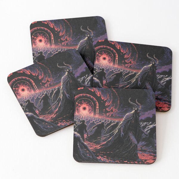 Item preview, Satan leading mankind to an astral portal designed and sold by AbsoluteAI.