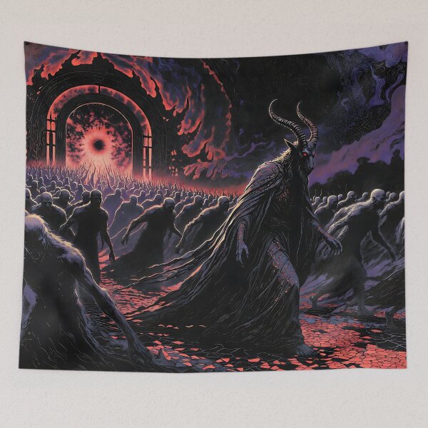 Item preview, Satan leading mankind to an astral portal designed and sold by AbsoluteAI.