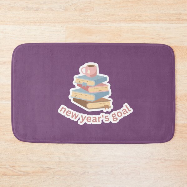Item preview, New Year’s Goal Sticker | Reading Goals Illustration | Cozy Books and Tea Design designed and sold by omnia designs.