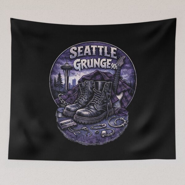 Item preview, Seattle Grunge 90's  designed and sold by MojaveTradePost.