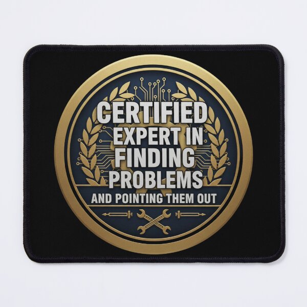 Item preview, Expert Problem Finder - Funny Sarcastic Handyman & DIY Dad Badge designed and sold by axiksa10.