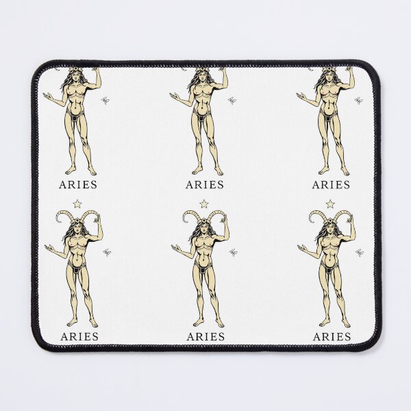 Item preview, Aries Zodiac Sign Minimalist Line Art – Bold Fearless Leader Astrology Design designed and sold by Koumudi Luxe Studio.