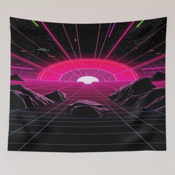 Item preview, Forward Unto Dawn | Synthwave 1980s Art designed and sold by AdamusDrakeDM.