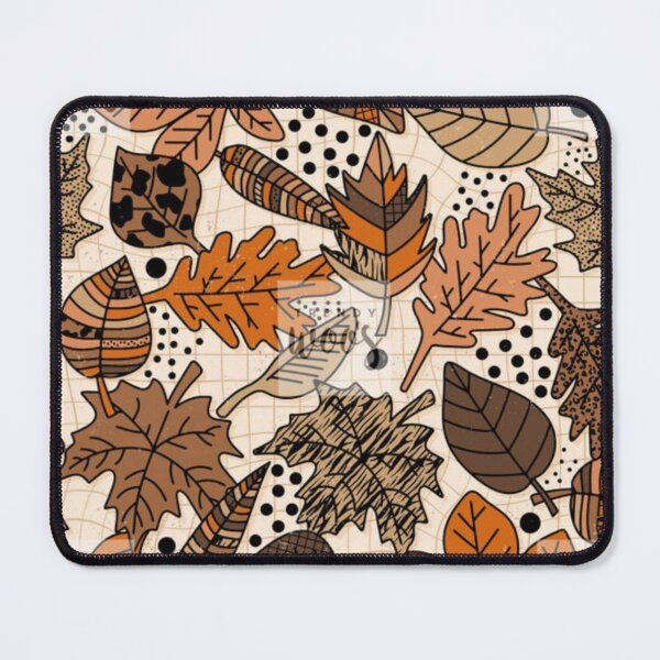 Item preview, SEAMLESS WOODLAND LEAF PATTERN designed and sold by Fabrifrank.