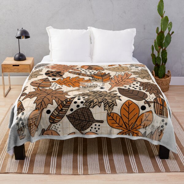 Item preview, SEAMLESS WOODLAND LEAF PATTERN designed and sold by Fabrifrank.