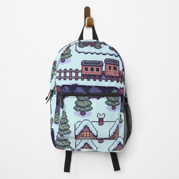 Item preview, Pixel Art Christmas Village Retro Gaming Design designed and sold by Printiko.