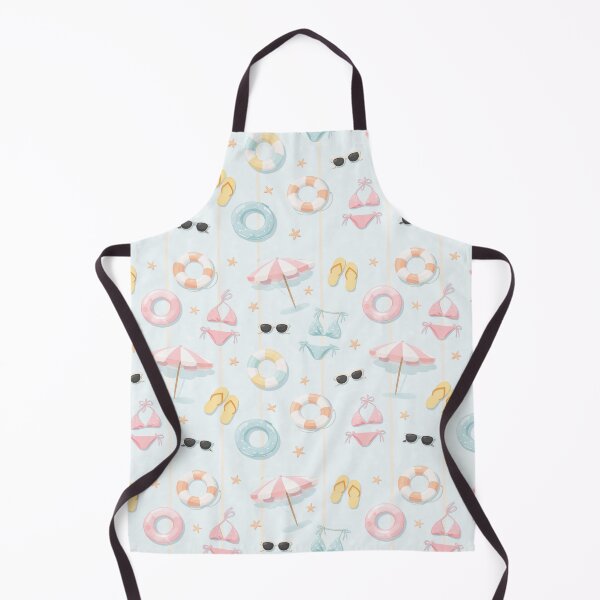 Item preview, Pastel summer beach accessories pattern designed and sold by juthamas8426.