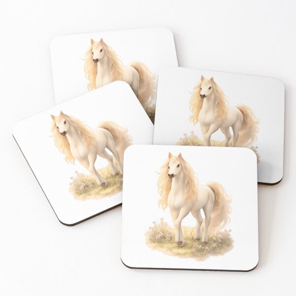 Item preview, Elegant White Horse – Soft Dreamy Art designed and sold by kimkosovo.