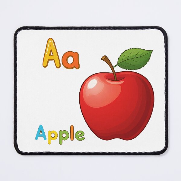 Item preview, Letter A with Red Apple Illustration designed and sold by Art for Every Person.