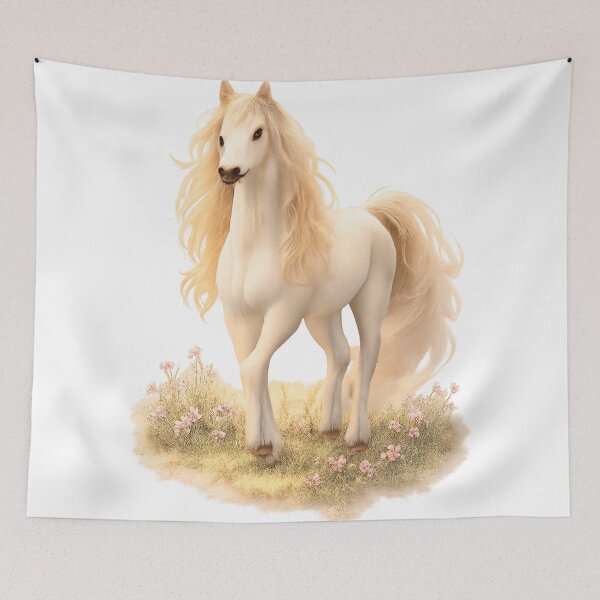 Item preview, Elegant White Horse – Soft Dreamy Art designed and sold by kimkosovo.