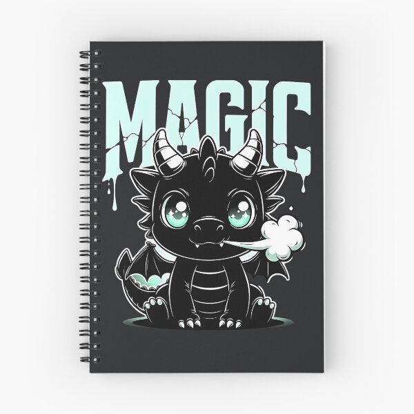 Item preview, Magic – Cute Black Dragon Fantasy Character designed and sold by Taans-Creation.