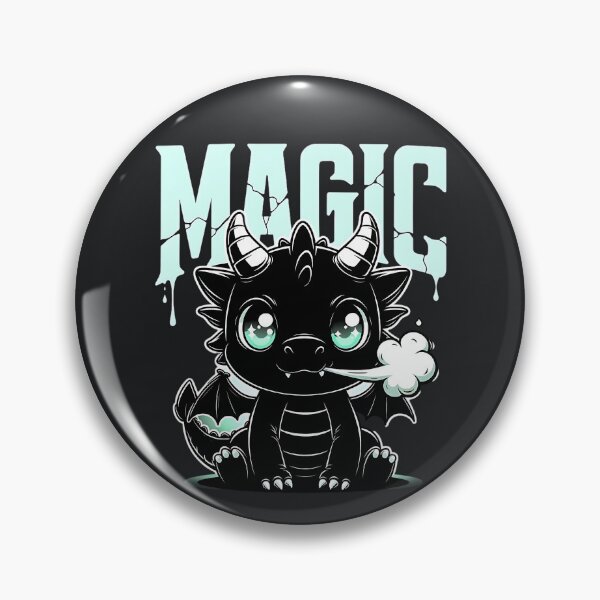 Item preview, Magic – Cute Black Dragon Fantasy Character designed and sold by Taans-Creation.