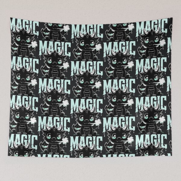 Item preview, Magic – Cute Black Dragon Fantasy Character designed and sold by Taans-Creation.