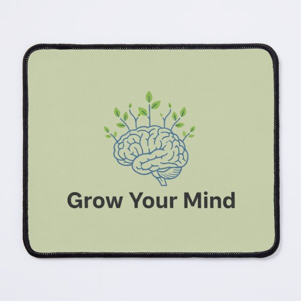 Item preview, Grow Your Mind – Brain Line Art with Plants | Minimalist Design designed and sold by saritta93.