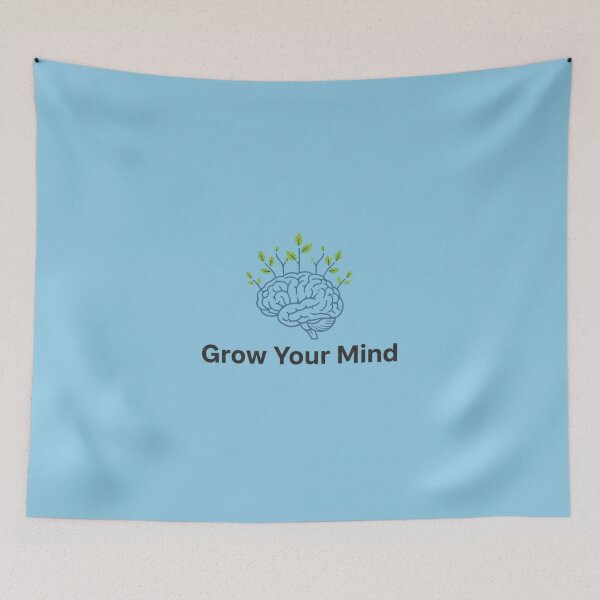 Item preview, Grow Your Mind – Brain Line Art with Plants | Minimalist Design designed and sold by saritta93.