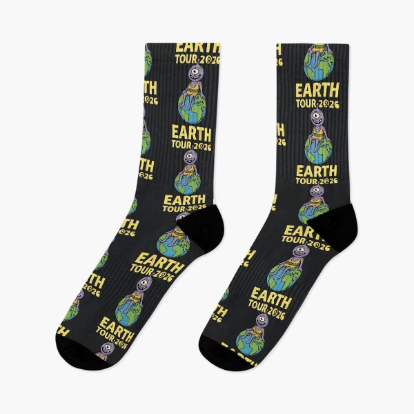 Item preview, Earth Tour 2025 – Funny Alien Travel Cartoon designed and sold by Taans-Creation.