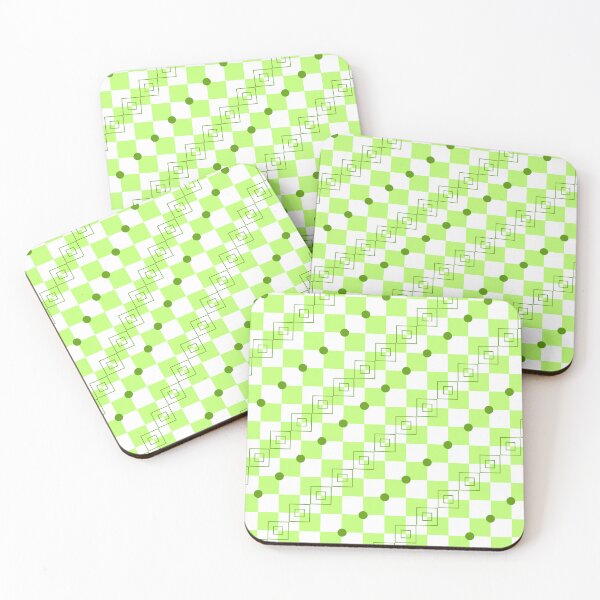 Item preview, Green Checkered Pattern – Fresh Geometric Background Design designed and sold by katerin17.