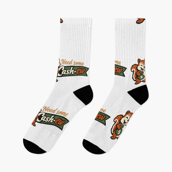 Item preview, Need Some Cash-ew – Vintage Retro Squirrel Humorous Logo designed and sold by Dax Studio.