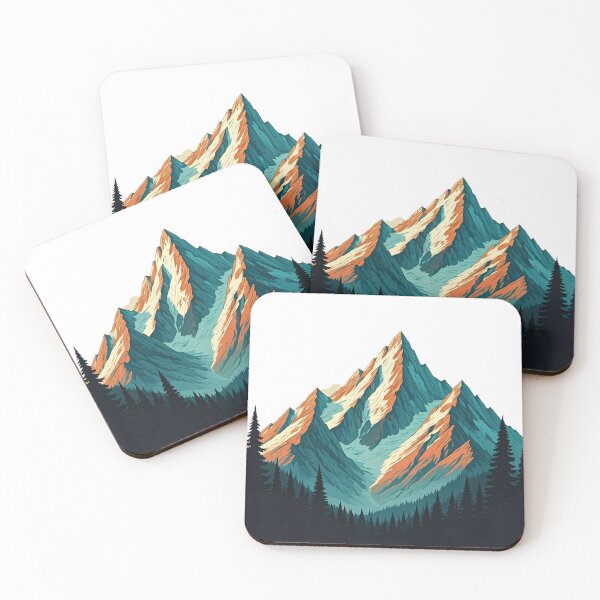 Item preview, Snow Capped Mountain Adventure Illustration designed and sold by Art for Every Person.