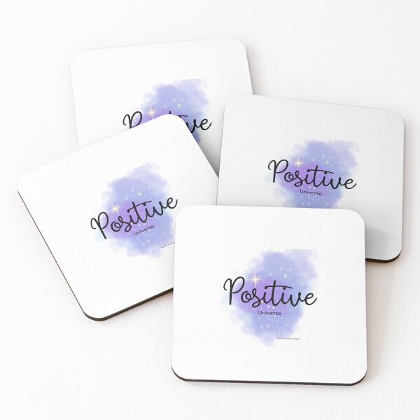 Item preview, Positive Universe slogan purple blotch & stars designed and sold by PalomaHealing24.