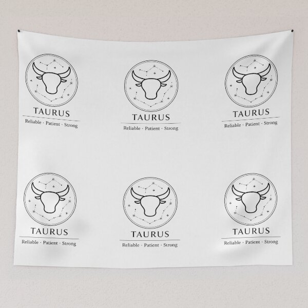 Item preview, Taurus Zodiac Sign Minimalist Line Art – Reliable Patient Strong Astrology Design designed and sold by Koumudi Luxe Studio.
