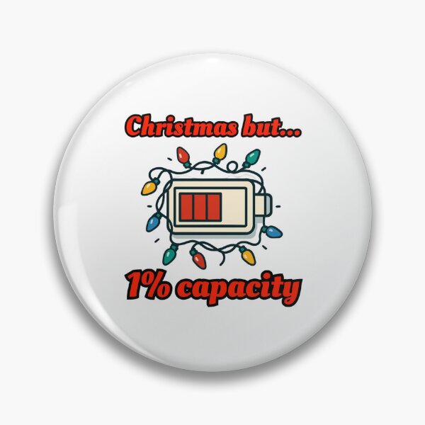 Item preview, Christmas but 1% Capacity Funny Holiday Design designed and sold by Printiko.