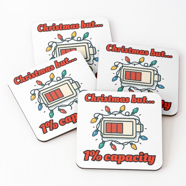 Item preview, Christmas but 1% Capacity Funny Holiday Design designed and sold by Printiko.