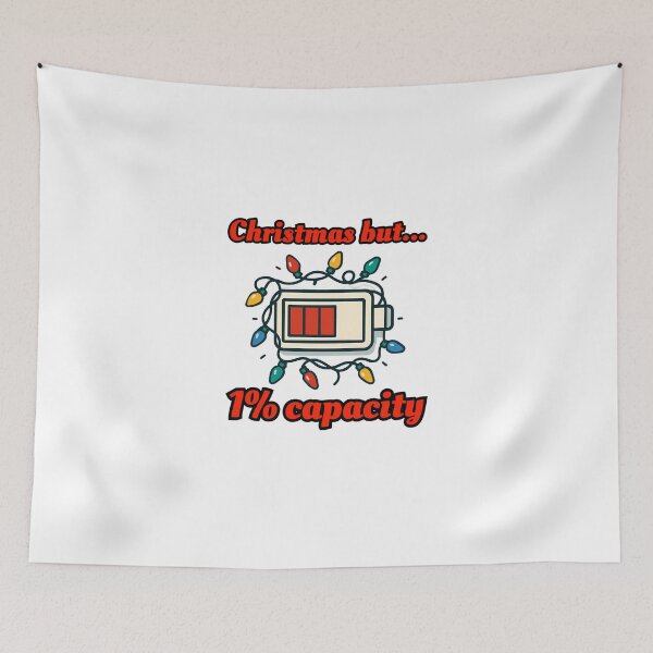 Item preview, Christmas but 1% Capacity Funny Holiday Design designed and sold by Printiko.