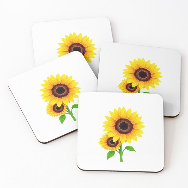 Item preview, Bright Sunflower Pair Bright Floral Art designed and sold by Art for Every Person.
