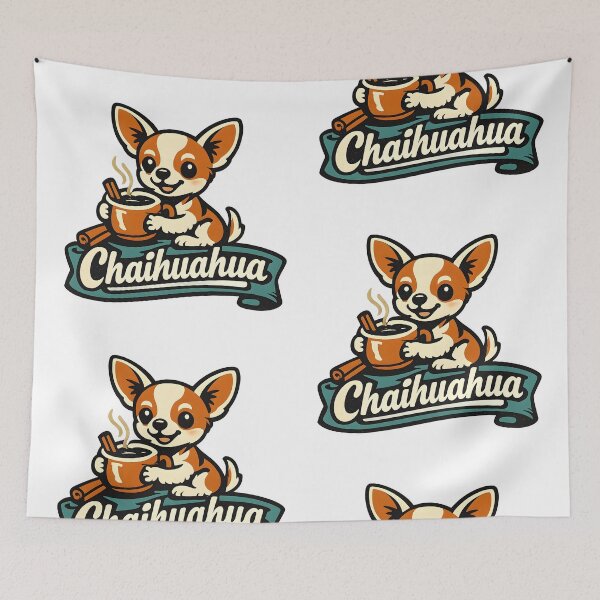 Item preview, Chaihuahua – Vintage Retro Chihuahua Humorous Logo designed and sold by Dax Studio.