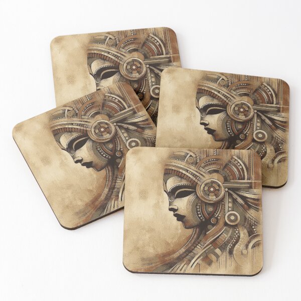 Item preview, Machina Anima – Abstract Mechanical Portrait designed and sold by Okmanoo.