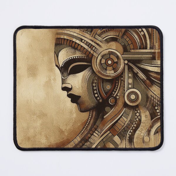 Item preview, Machina Anima – Abstract Mechanical Portrait designed and sold by Okmanoo.