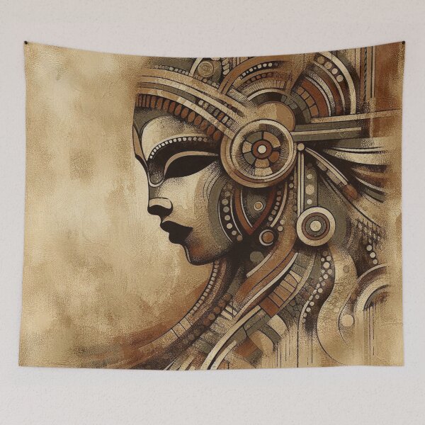 Item preview, Machina Anima – Abstract Mechanical Portrait designed and sold by Okmanoo.