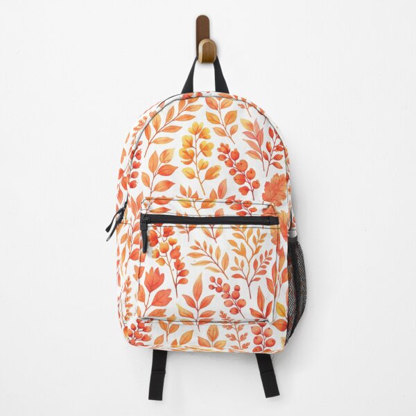 Item preview, Autumn watercolor leaves and berries botanical pattern designed and sold by juthamas8426.