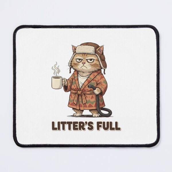 Item preview, Funny Cat "Litter's Full" - Cousin Eddie Christmas Vacation Parody designed and sold by Latikshop.