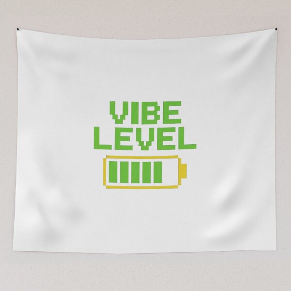 Item preview, Pixel Art Vibe Level Battery designed and sold by mbyprints.