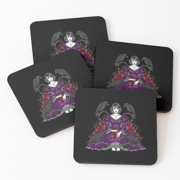 Item preview, Gothic Raven Queen in Purple Victorian Dress designed and sold by TeeARTHY.