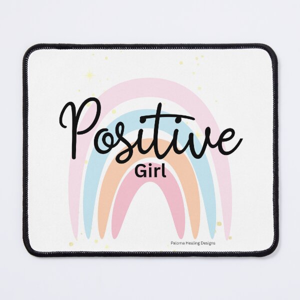 Item preview, Positive Girl slogan with rainbow designed and sold by PalomaHealing24.
