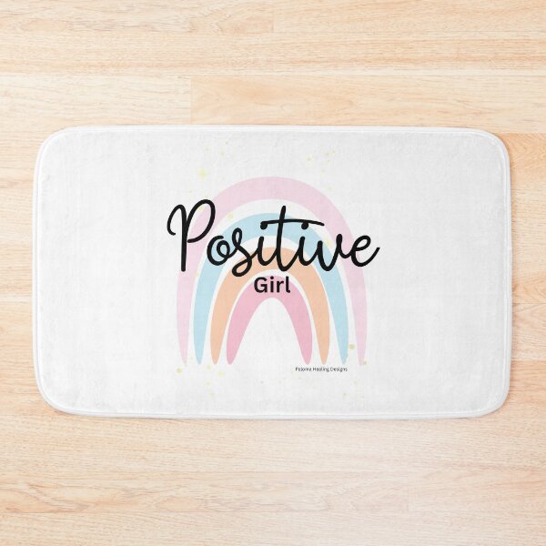 Item preview, Positive Girl slogan with rainbow designed and sold by PalomaHealing24.