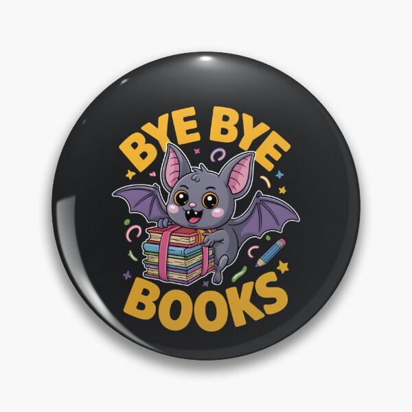 Item preview, Bye Bye Books – Cute Study Burnout Funny Bat designed and sold by Taans-Creation.