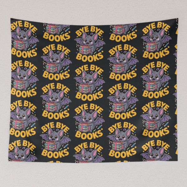 Item preview, Bye Bye Books – Cute Study Burnout Funny Bat designed and sold by Taans-Creation.
