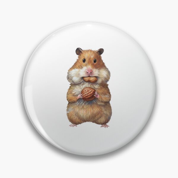 Item preview,  Chubby Hamster Stuffing Face with Peanuts designed and sold by TeeARTHY.