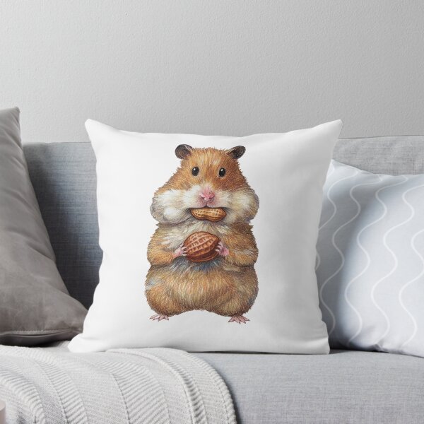 Item preview,  Chubby Hamster Stuffing Face with Peanuts designed and sold by TeeARTHY.